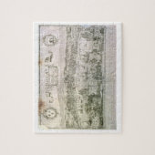 Uitzicht van Bordeaux en de Garonne, ondertekend d Legpuzzel (Verticaal)