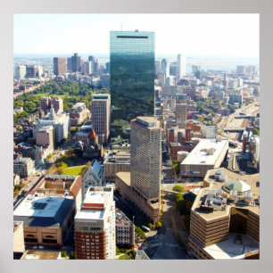 Uitzicht van Boston 2 Poster