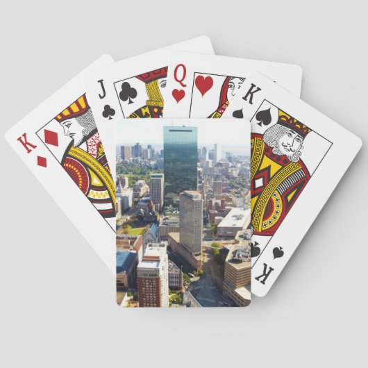 Uitzicht van Boston 2 Speelkaarten (Achterkant)