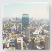 Uitzicht van Boston 2 Stenen Onderzetter (Voorkant)