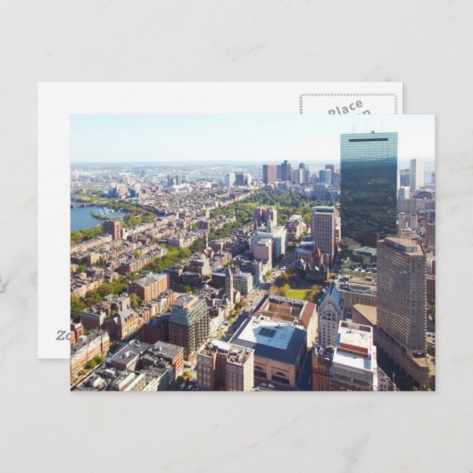 Uitzicht van Boston Briefkaart (Voorkant / Achterkant)