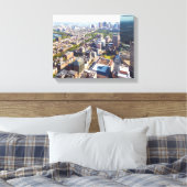 Uitzicht van Boston Canvas Afdruk (Insitu (Slaapkamer))
