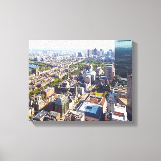 Uitzicht van Boston Canvas Afdruk (Voorkant)