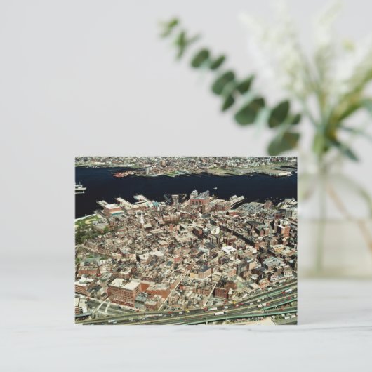 Uitzicht van Boston, MA Briefkaart (Staand voorkant)