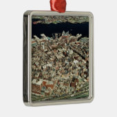 Uitzicht van Boston, MA Metalen Ornament (Rechts)