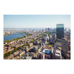 Uitzicht van Boston Poster