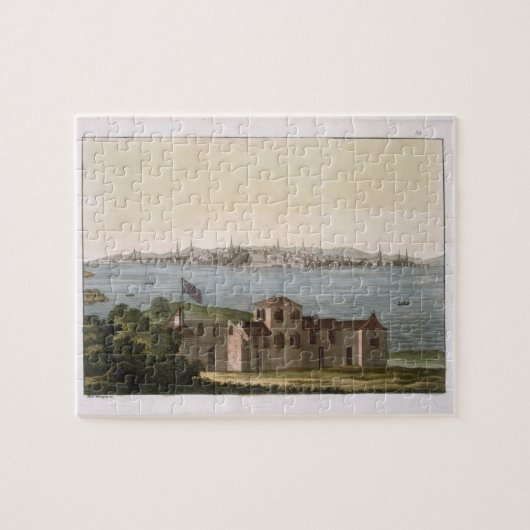 Uitzicht van Boston, uit Le Costume Ancien et Mode Legpuzzel (Horizontaal)