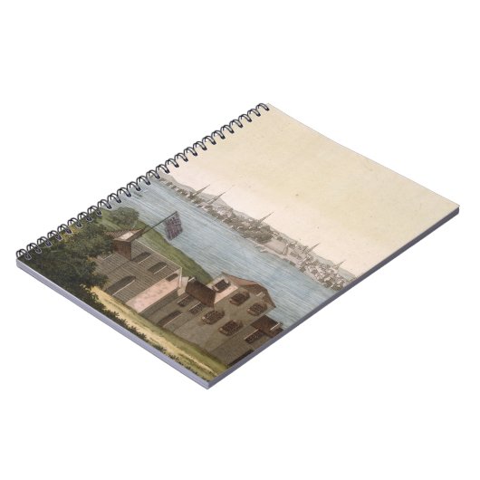 Uitzicht van Boston, uit Le Costume Ancien et Mode Notitieboek (Linkerzijde)