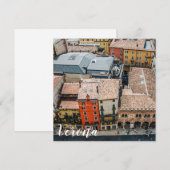 Uitzicht van boven van kleurrijke gevels van gebou (Voorkant / Achterkant)