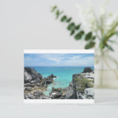 Uitzicht van bovenaan briefkaart (Staand voorkant)