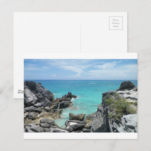 Uitzicht van bovenaan briefkaart (Voorkant / Achterkant)