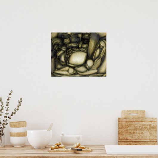 Uitzicht van bovenaf afdrukken poster (Keuken)