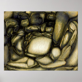 Uitzicht van bovenaf afdrukken poster