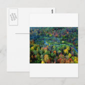 uitzicht van bovenaf briefkaart (Voorkant / Achterkant)