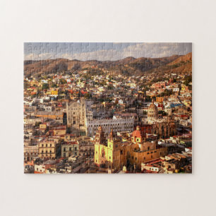 Uitzicht van bovenaf legpuzzel