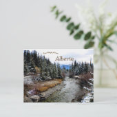 Uitzicht van Bow River Alberta Briefkaart (Staand voorkant)