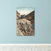 Uitzicht van Box Canon Train Canvas Afdruk (Insitu (Houten vloer))