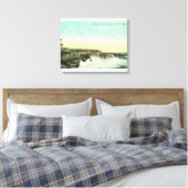 Uitzicht van Breakers te Vue de l'EauSanta Cruz, C Canvas Afdruk (Insitu (Slaapkamer))