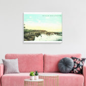 Uitzicht van Breakers te Vue de l'EauSanta Cruz, C Canvas Afdruk (Insitu (Woonkamer))