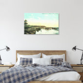 Uitzicht van Breakers te Vue de l'EauSanta Cruz, C Canvas Afdruk (Insitu (Slaapkamer))