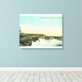 Uitzicht van Breakers te Vue de l'EauSanta Cruz, C Canvas Afdruk (Insitu (Houten vloer))
