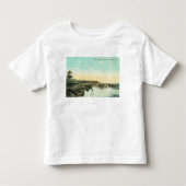 Uitzicht van Breakers te Vue de l'EauSanta Cruz, C Kinder Shirts (Voorkant)