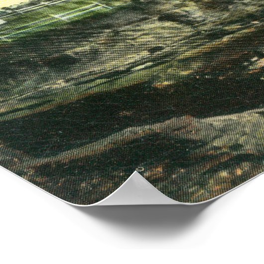 Uitzicht van Breakers te Vue de l'EauSanta Cruz, C Poster (Hoek)