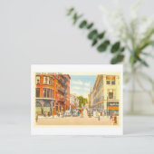 Uitzicht van Bridge Street, Springfield, Mass., Briefkaart (Staand voorkant)