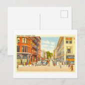 Uitzicht van Bridge Street, Springfield, Mass., Briefkaart (Voorkant / Achterkant)