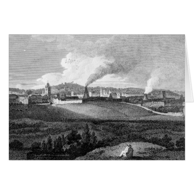Uitzicht van Bristol uit Pile Hill, gegraveerd doo (Voorkant Horizontaal)