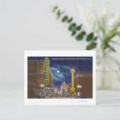 Uitzicht van Broadway bij nacht Briefkaart (Staand voorkant)