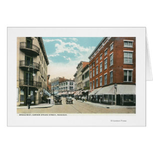 Uitzicht van Broadway en Corner Strand Street