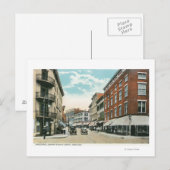 Uitzicht van Broadway en Corner Strand Street Briefkaart (Voorkant / Achterkant)