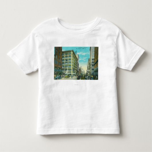 Uitzicht van Broadway en zevende hoek Kinder Shirts (Voorkant)