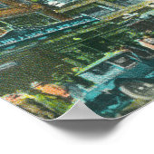 Uitzicht van Broadway en zevende hoek Poster (Hoek)