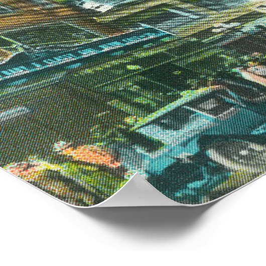 Uitzicht van Broadway en zevende hoek Poster (Hoek)