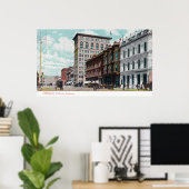 Uitzicht van BroadwayOakland, CA Poster (Thuiskantoor)