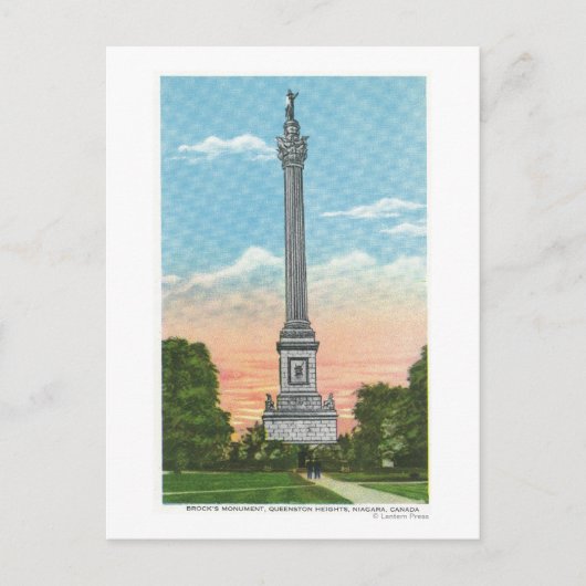 Uitzicht van Brock's monument Briefkaart (Voorkant)