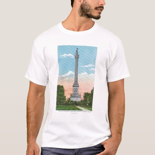 Uitzicht van Brock's monument T-shirt (Voorkant)