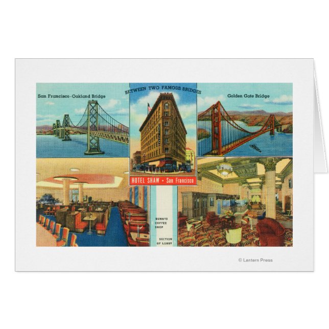 Uitzicht van bruggen, binnenscènes van Hotel Shaw (Voorkant Horizontaal)