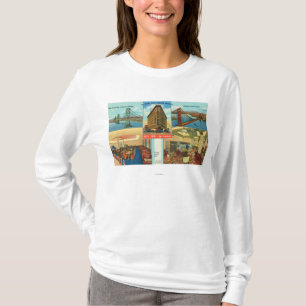 Uitzicht van bruggen, binnenste scènes van Hotel  T-shirt