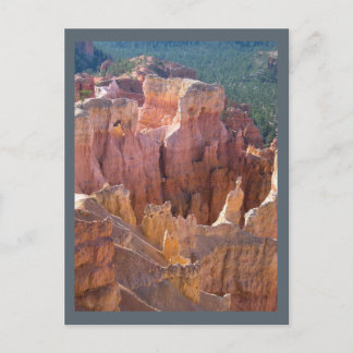 Uitzicht van Bryce Canyon met parelhoenders Briefkaart