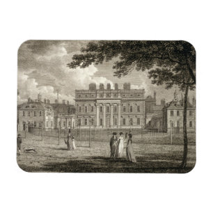 Uitzicht van Buckingham House, gegraveerd door W.  Magneet