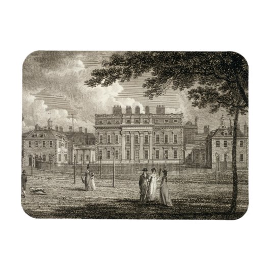Uitzicht van Buckingham House, gegraveerd door W.  Magneet (Horizontaal)