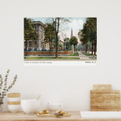 Uitzicht van Buffalo, NY 1907  Poster (Keuken)