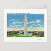 Uitzicht van Bunker Hill Monument Briefkaart (Voorkant)