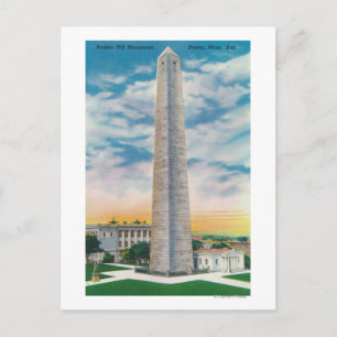 Uitzicht van Bunker Hill Monument Briefkaart