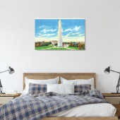 Uitzicht van Bunker Hill Monument Canvas Afdruk (Insitu (Slaapkamer))