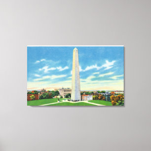 Uitzicht van Bunker Hill Monument Canvas Afdruk