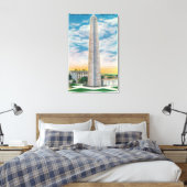 Uitzicht van Bunker Hill Monument Canvas Afdruk (Insitu (Slaapkamer))